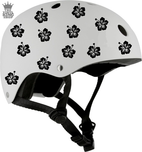 Bike helmet hibiscus - hibiscus, flower