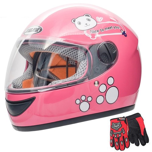 Kids bike helmet with - with, gloves